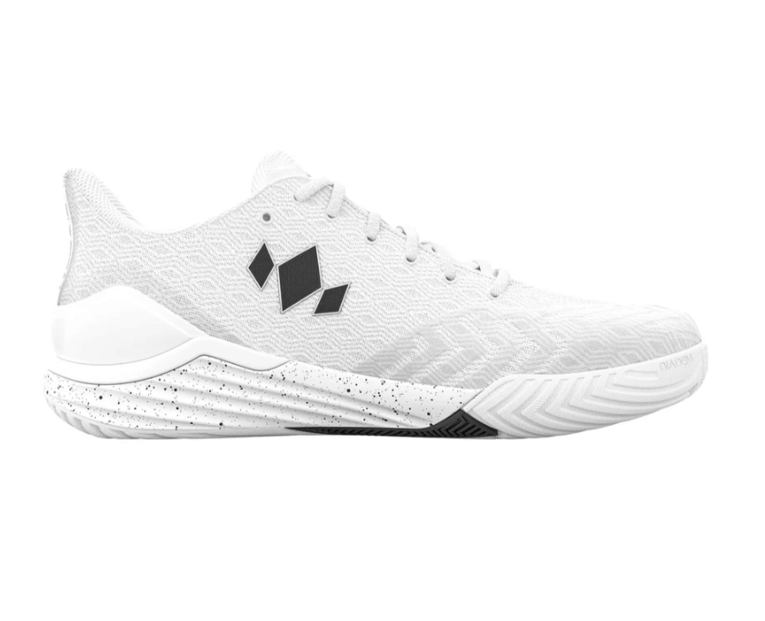 White Diadem Court Burst Pickleball Shoes - side