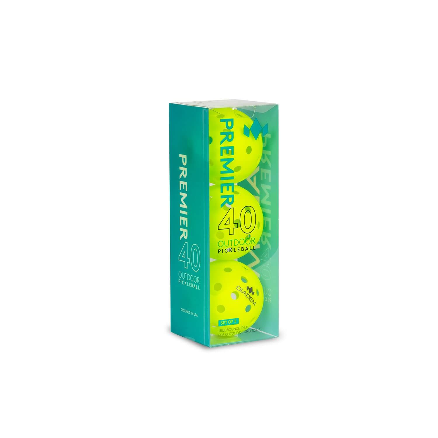 Diadem 40 Outdoor Pickleballs 3-Pack