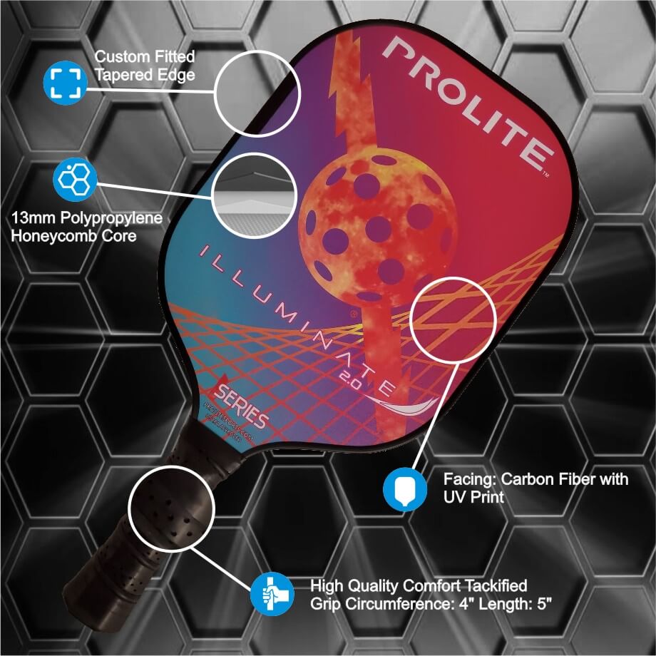 Prolite Illuminate pickleball paddle materials