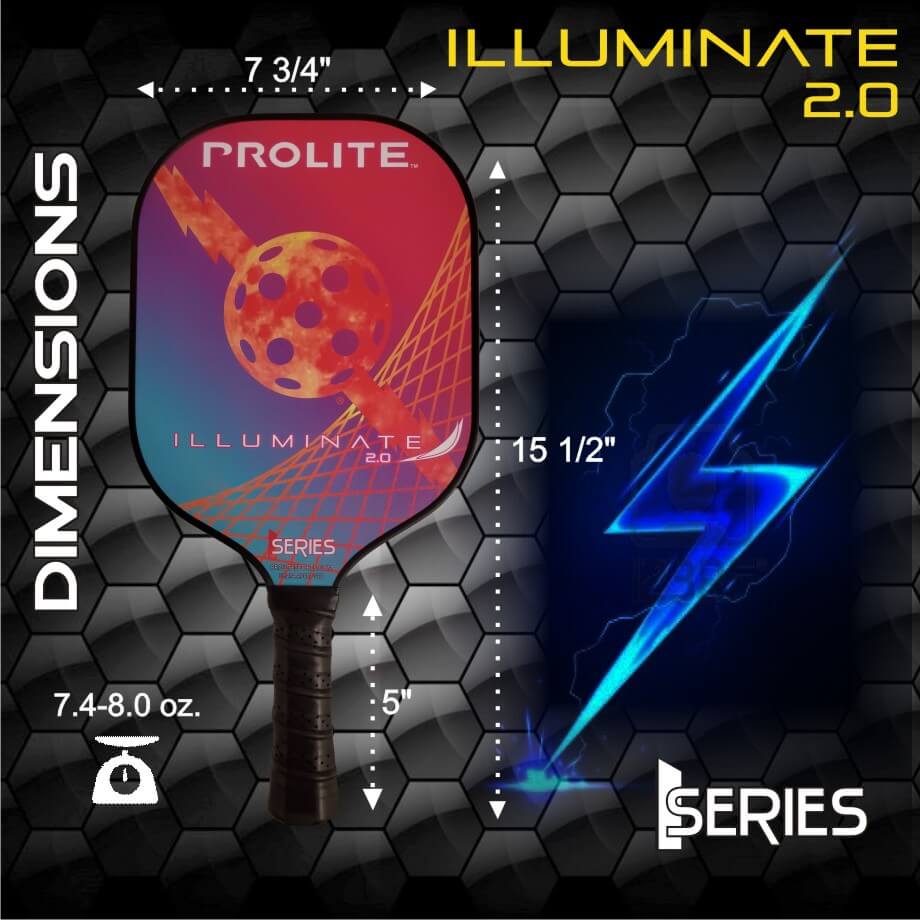 Prolite Illuminate pickleball paddle specs