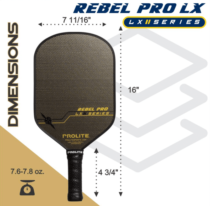 Prolite Rebel Pro LX - Dimensions