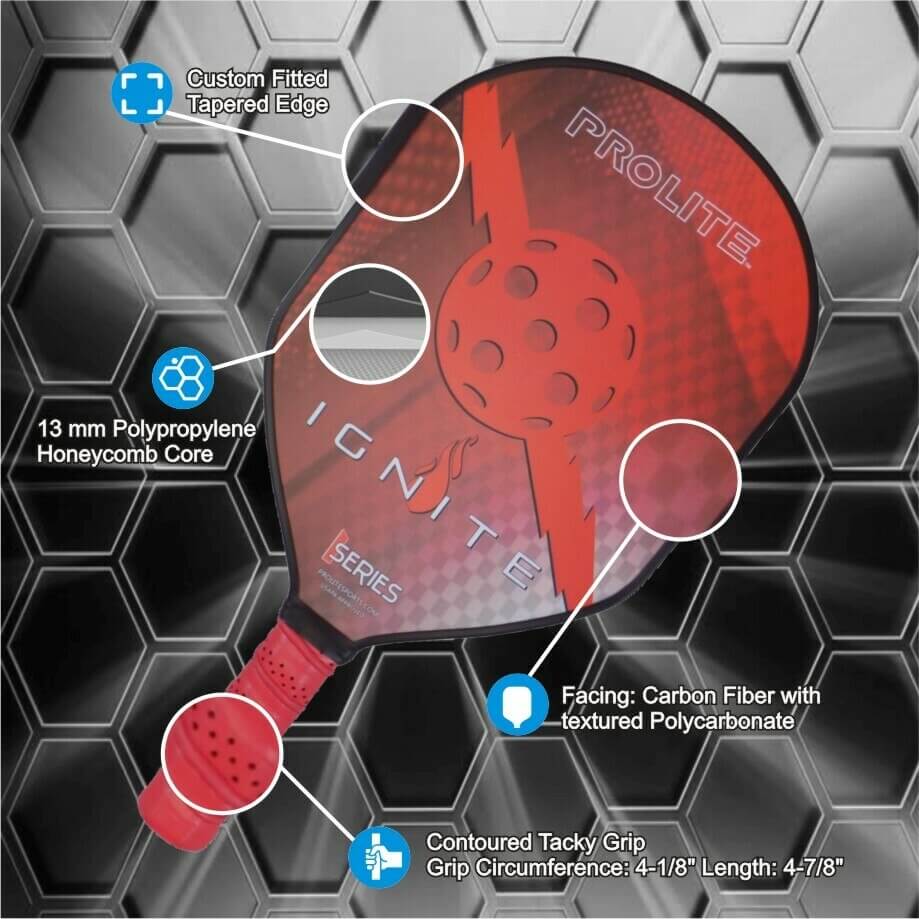 Prolite ignite pickleball paddle materials