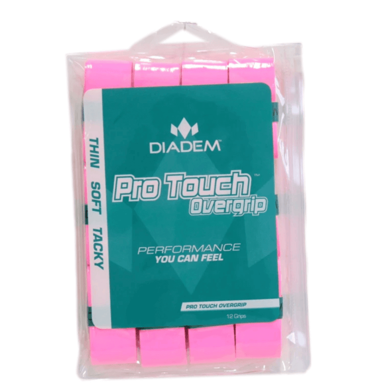 Diadem Pro Touch Pickleball Overgrips - Pink 12-pack