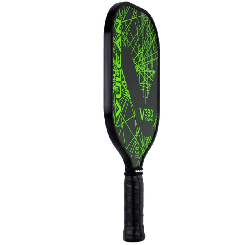 Vulcan V330 Hybrid Pickleball Paddle Side - Lime