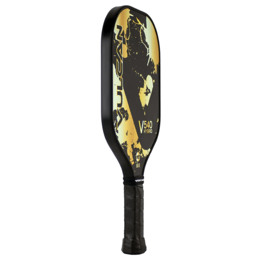 Vulcan V540 Hybrid Pickleball Paddle side - Gold Spletter