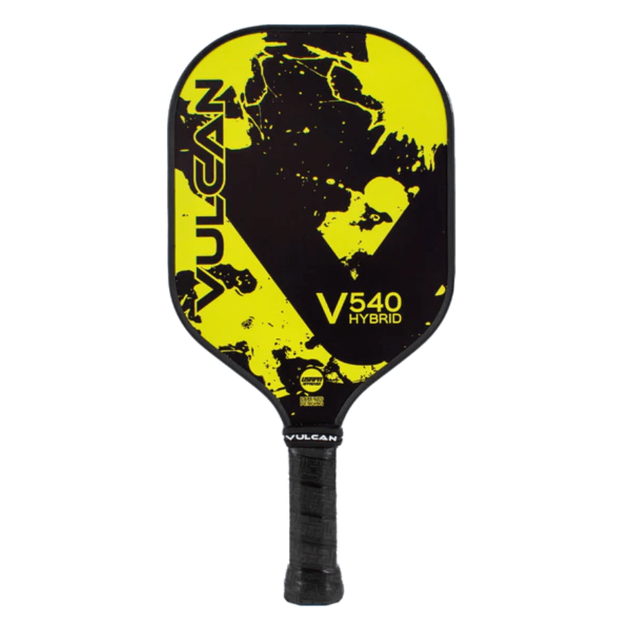 Vulcan V540 Hybrid Pickleball Paddle - Yellow Spletter
