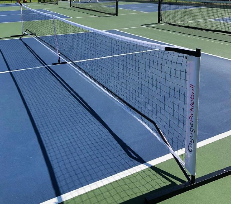 Engage Portable Pickleball Net System on a pickleball court