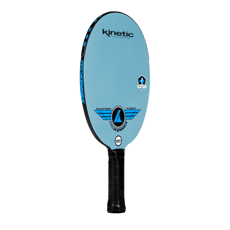 prokennex ovation flight pickleball paddle- blue side