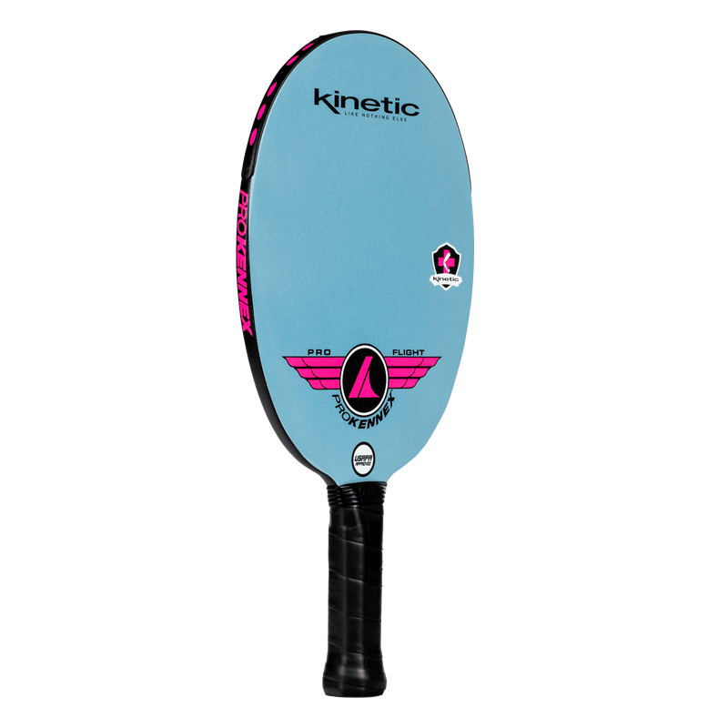 prokennex ovation flight pickleball paddle- pink side